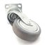 Used Lot of 4 Rubber Swivel Casters Diam. 100mm, Thickness 31mm, Overall Height 134mm