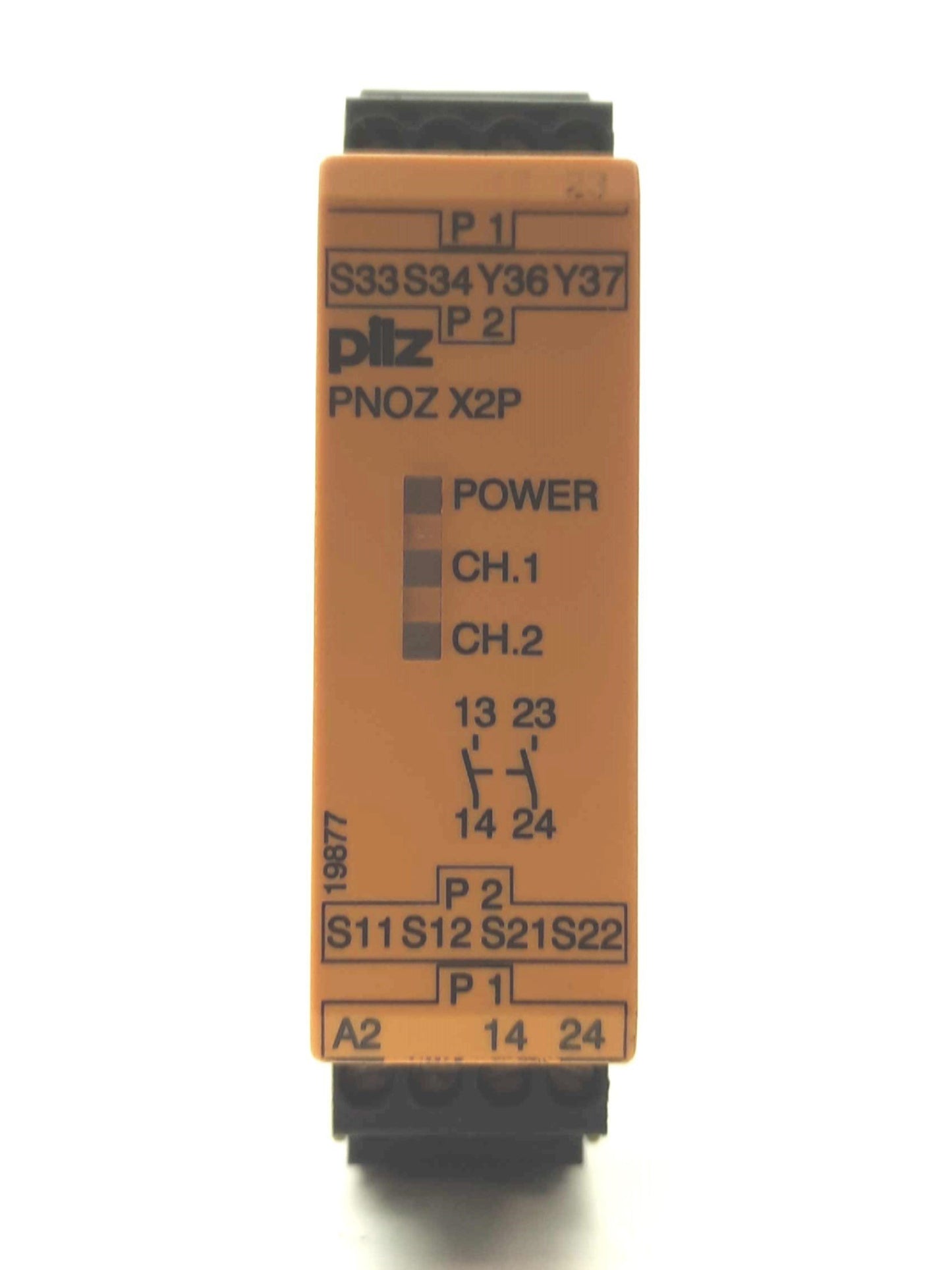 Used pilz PNOZ X2P 24VACDC 2n/o Safety Relay, 1-Channel, 2-Pole NO, 24VAC/DC