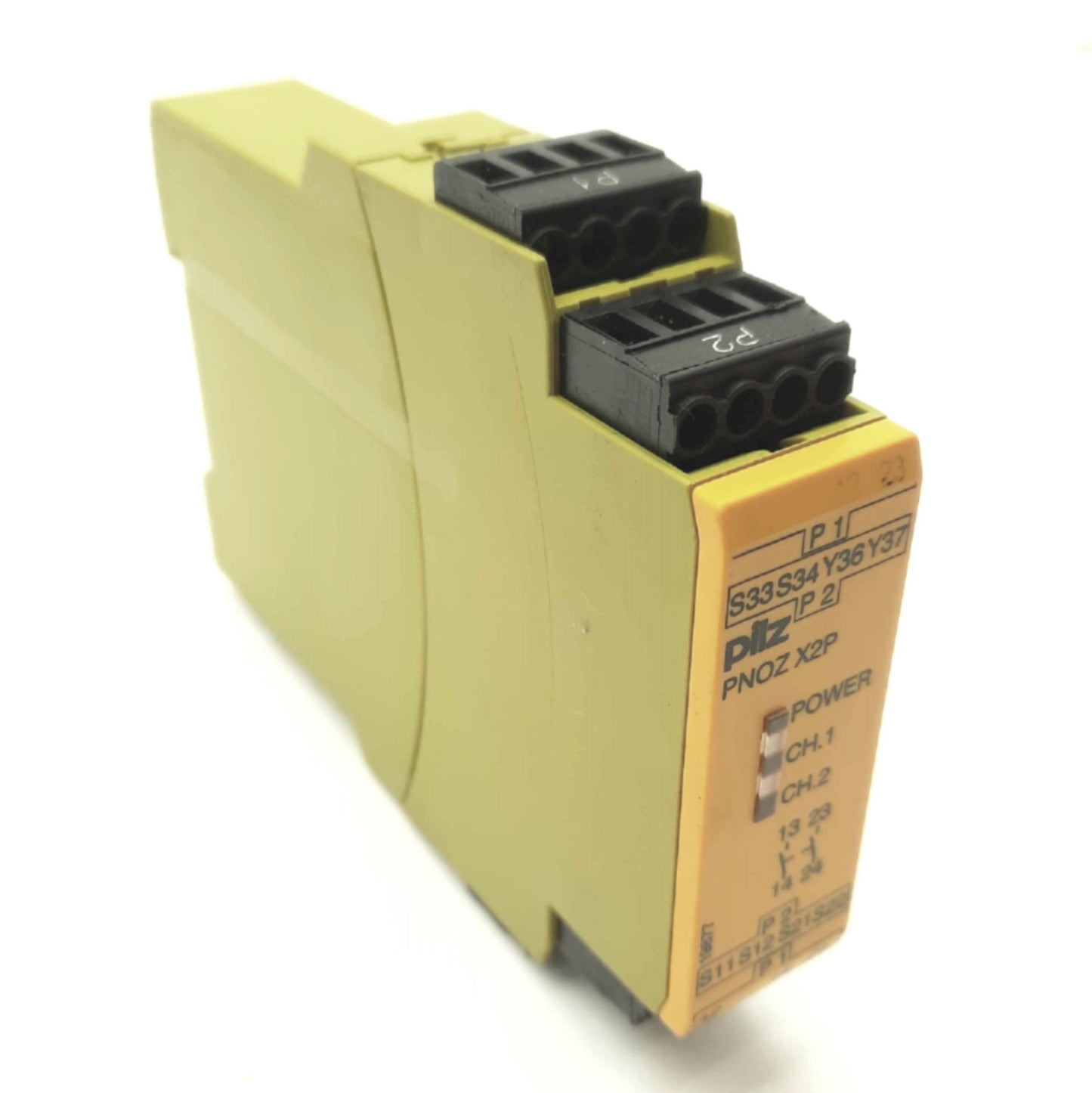 Used pilz PNOZ X2P 24VACDC 2n/o Safety Relay, 1-Channel, 2-Pole NO, 24VAC/DC