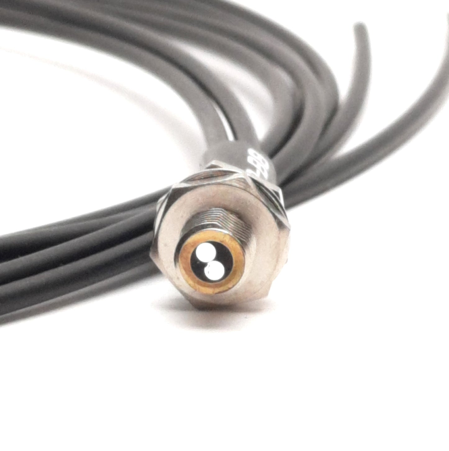 Used Automation Sensors FD-B8 Diffuse Fiber Optic Cable, M6 Barrel, 2m Length