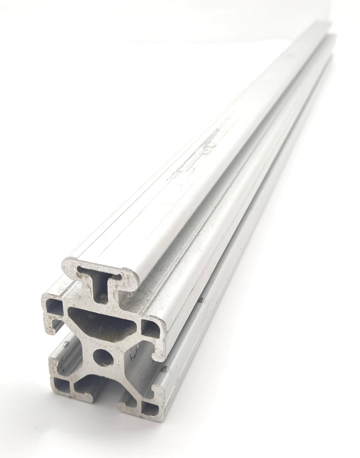 Used 80/20 1515-Lite 15 Series Aluminum Bar W/Clamp and Actuator 24"L x 1.5"W x 2"H