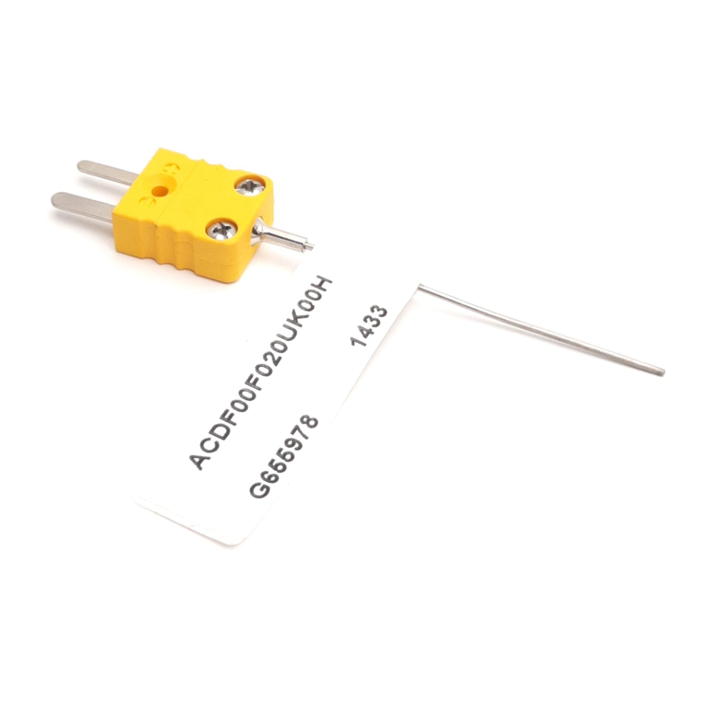 New – Open box Watlow ACDF00F020UK00H Thermocouple, Type K, 0.04" x 2" Sheath, Mini Plug