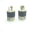 Used Lot of 2 Hubbell HBL4770C Twist-Lock Plug, 2-Pole, 3-Wire Ground, 15 A, 277 VAC