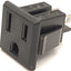 Used Lot of 15 EDK AC-G07FB18 AC Outlet Sockets, 125VAC 15A, 27 x 27 x 32.5mm, 3-Pole