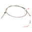 Used Tempco TCP20001 Thermocouple, Type J, 1/5" x 3/8" Probe, 5Ft Armored Leads