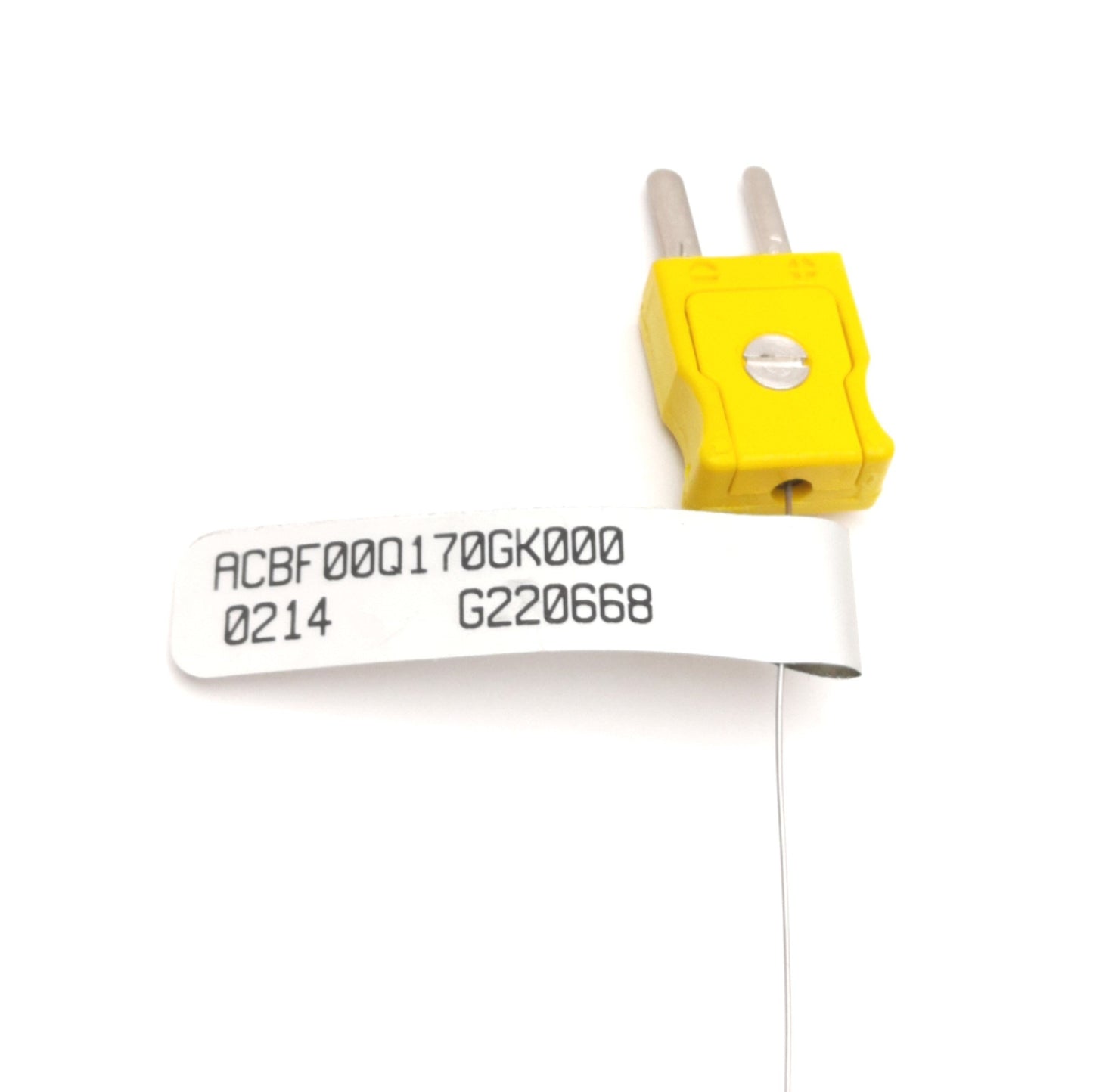 Used Watlow ACBF00Q170GK000 Thermocouple 0.02" x 17" Sheath, Type K, Mini Male Plug