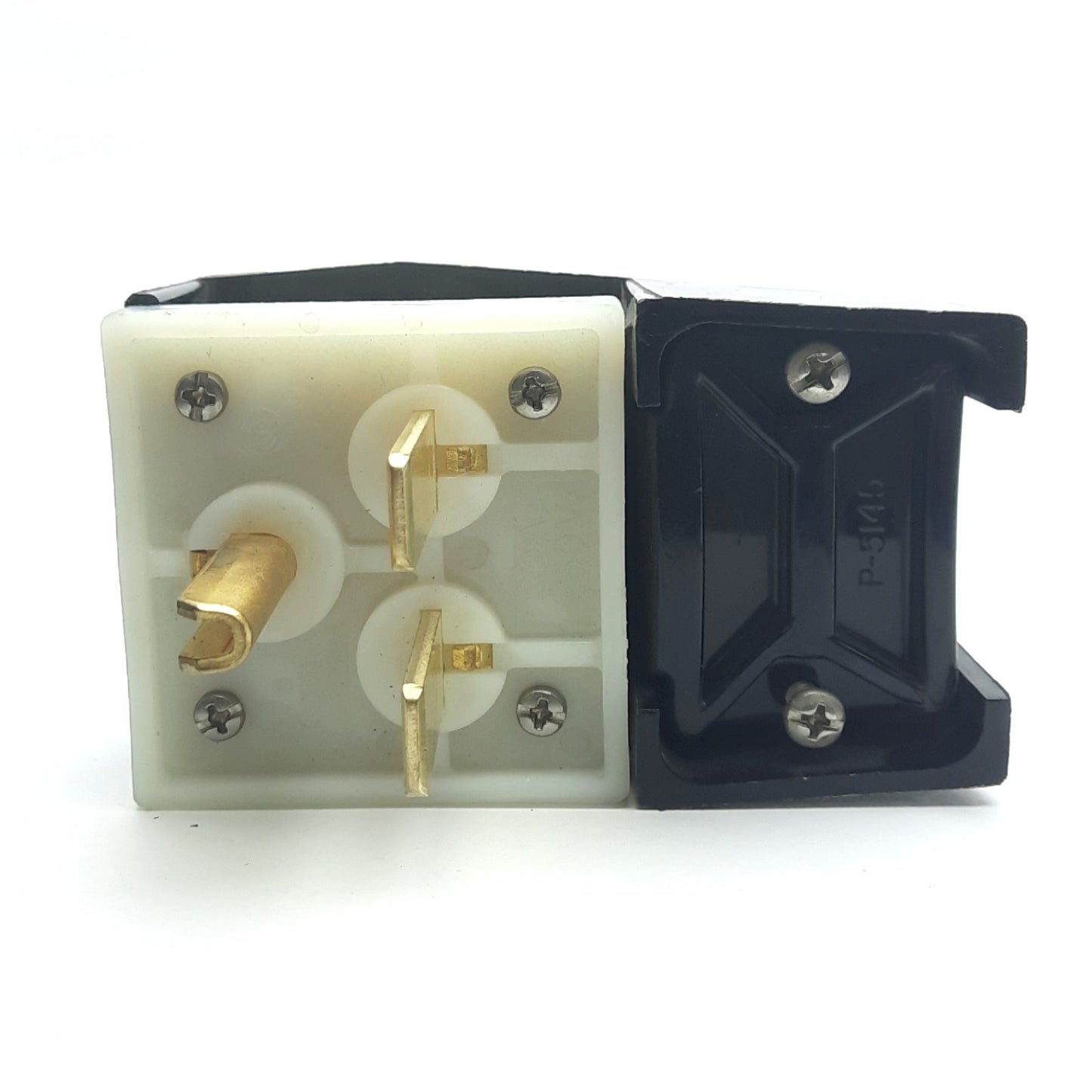 Used Hubbell HBL9331 Angled Male Plug, 2-Pole, 3-Wire Grounding, 30A, 250VAC, 6-30P