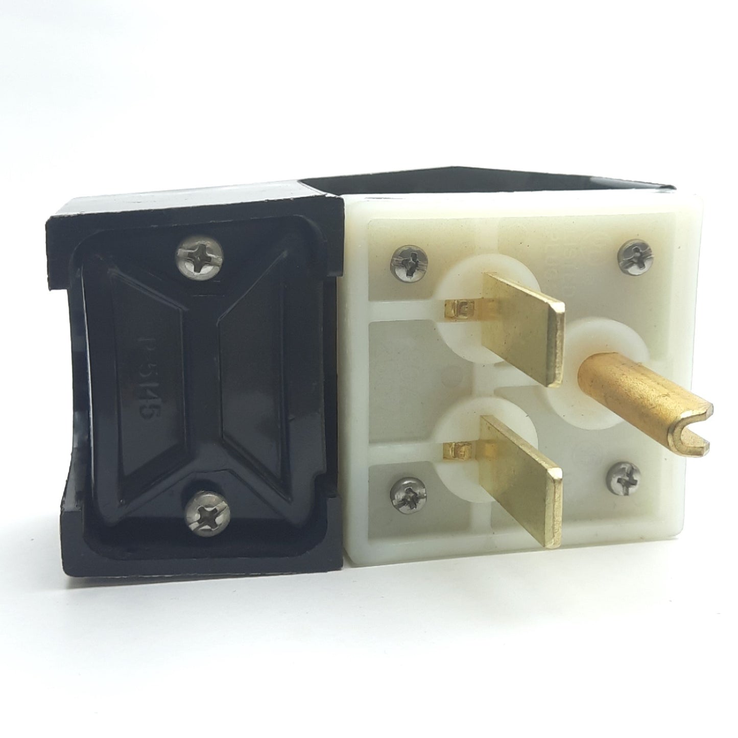 Used Hubbell HBL9331 Angled Male Plug, 2-Pole, 3-Wire Grounding, 30A, 250VAC, 6-30P