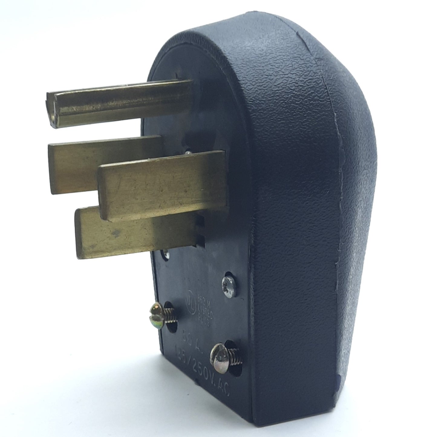 Used Midwest C54U Angled Male Plug, 3-Pole, 4-Wire Grounding, 50A, 125/250VAC, 14-50P