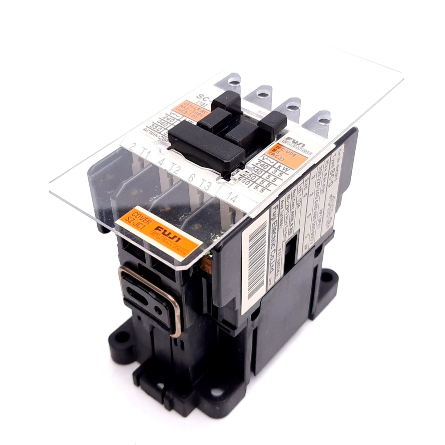 Used Fuji Electric SC-0 4NC0F0 Contactor, 3-Pole W/ N/O Aux, Coil: 110-130VAC