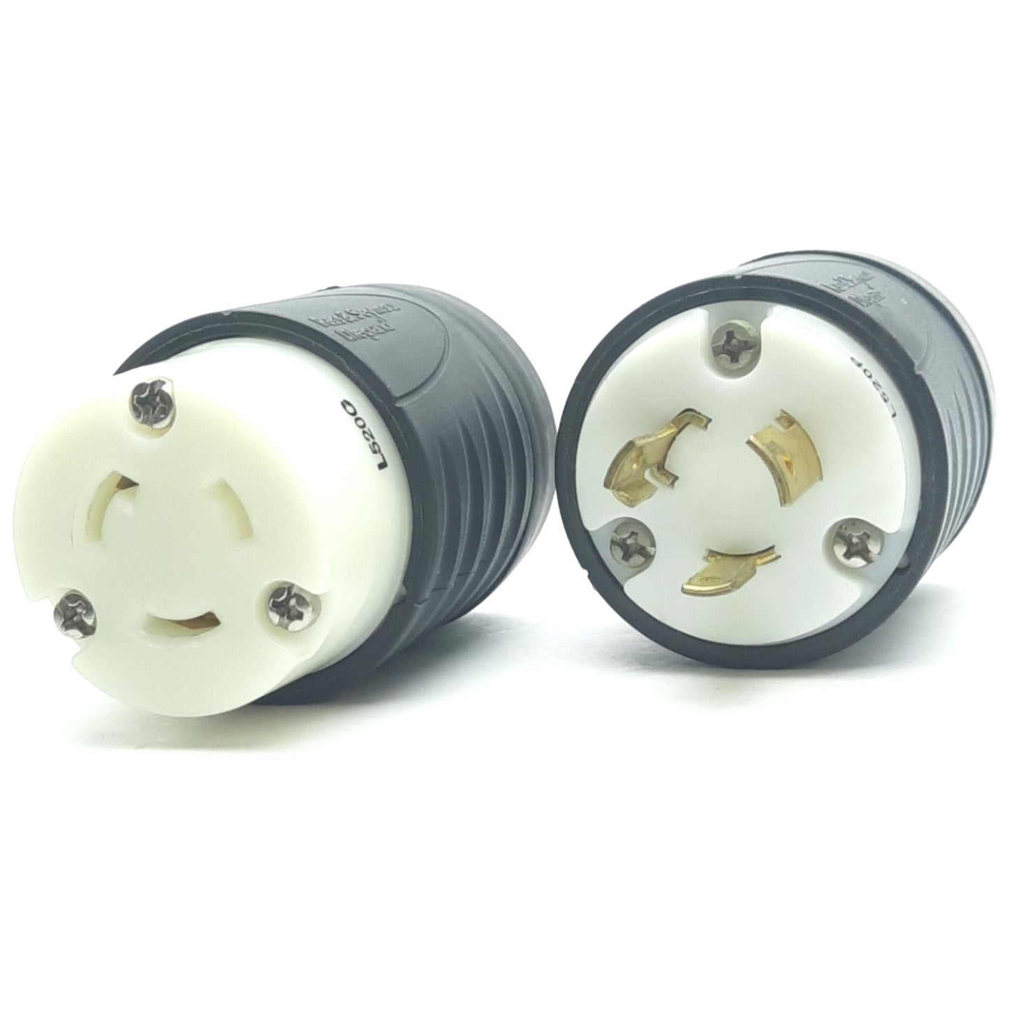 Used Pass & Seymour L520C & L520P Turn-Lock Plug and Receptacle, 3-Wire, 20A, 125VAC