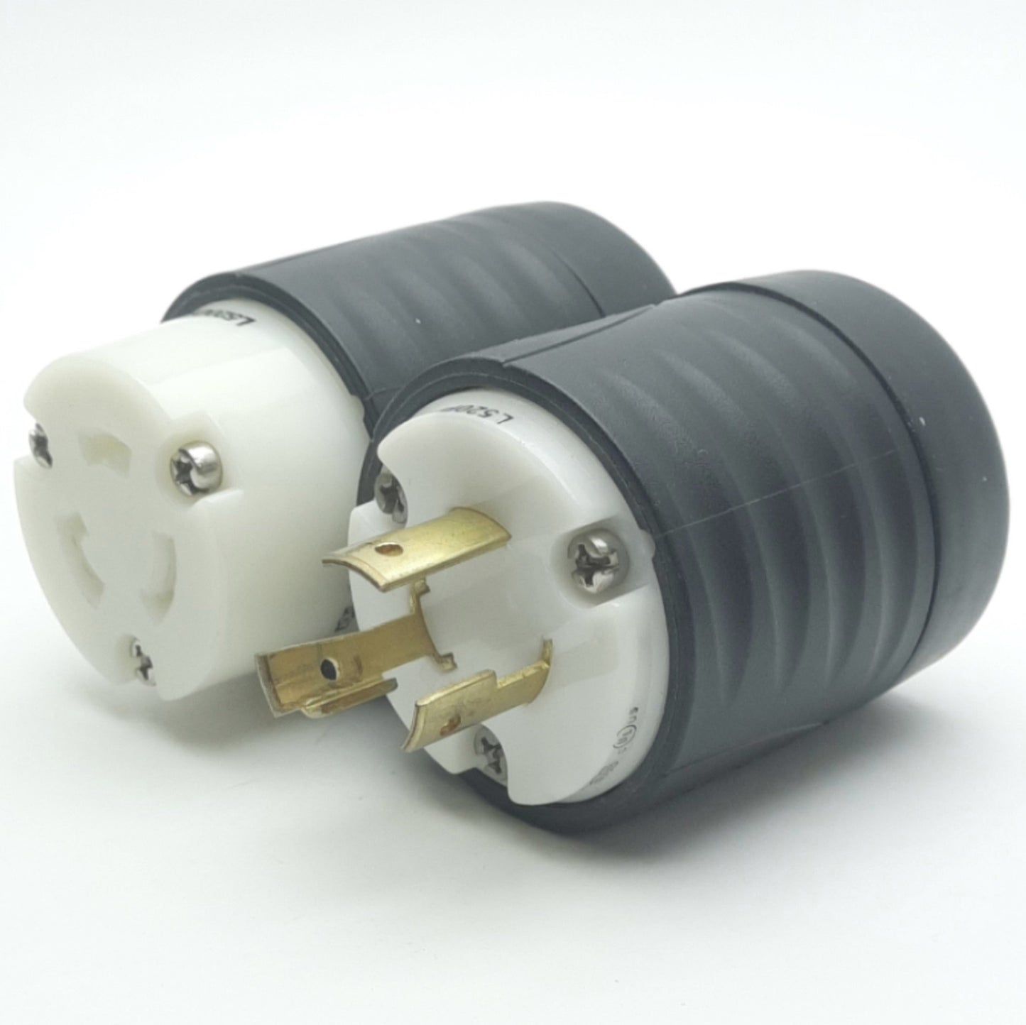 Used Pass & Seymour L520C & L520P Turn-Lock Plug and Receptacle, 3-Wire, 20A, 125VAC