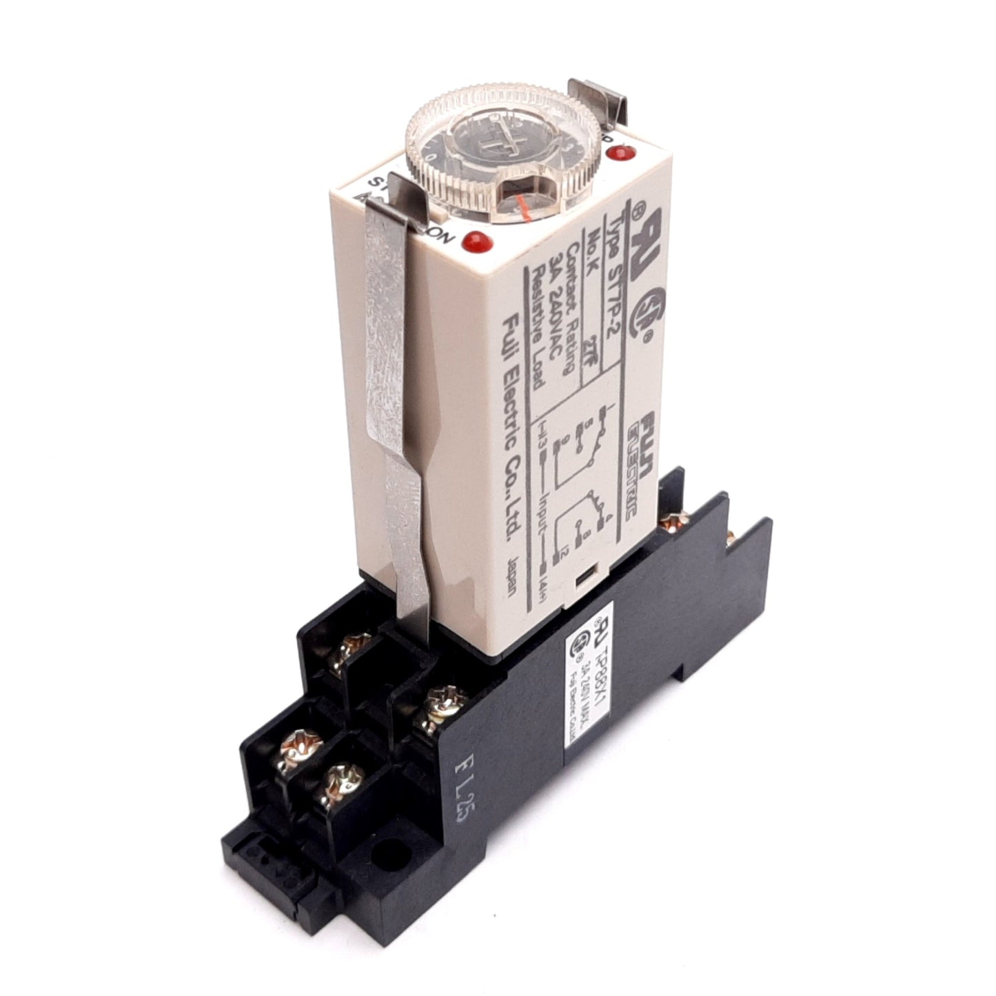 Used Fuji Electric ST7P-2 Timer Relay, Power: 120VAC, Range: 0-5sec, 240VAC 3A