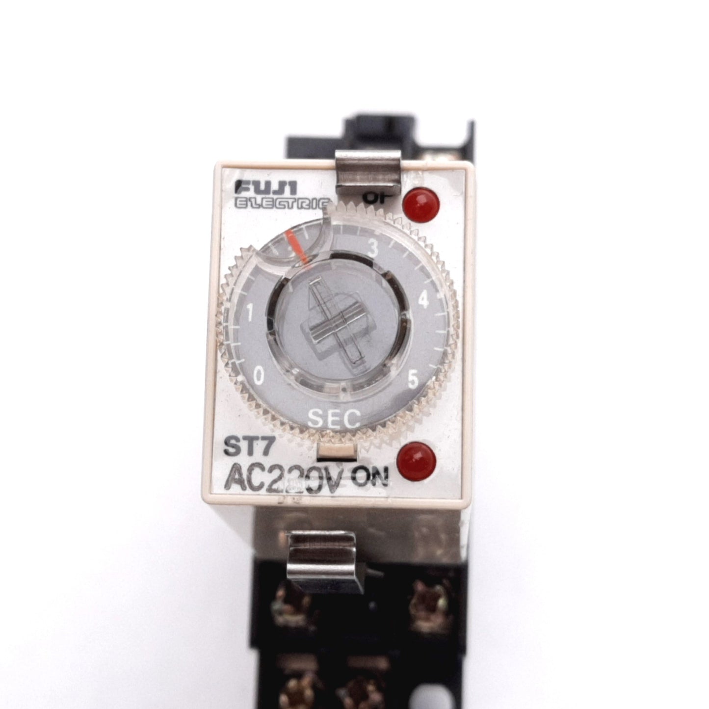 Used Fuji Electric ST7P-2 Timer Relay, Power: 220VAC, Range: 0-5sec, 240VAC 3A