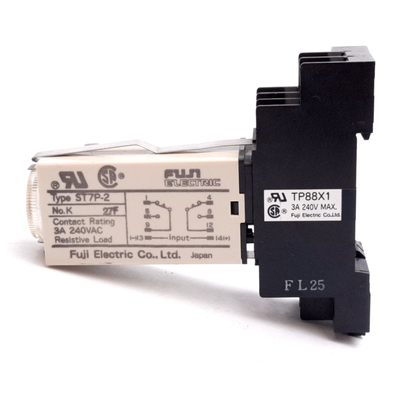 Used Fuji Electric ST7P-2 Timer Relay, Power: 220VAC, Range: 0-5sec, 240VAC 3A