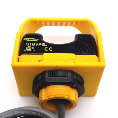 Used Banner STBVP6L Safety Touch Button, 10-30VDC, PNP Output, With OTC-1-YW Guard