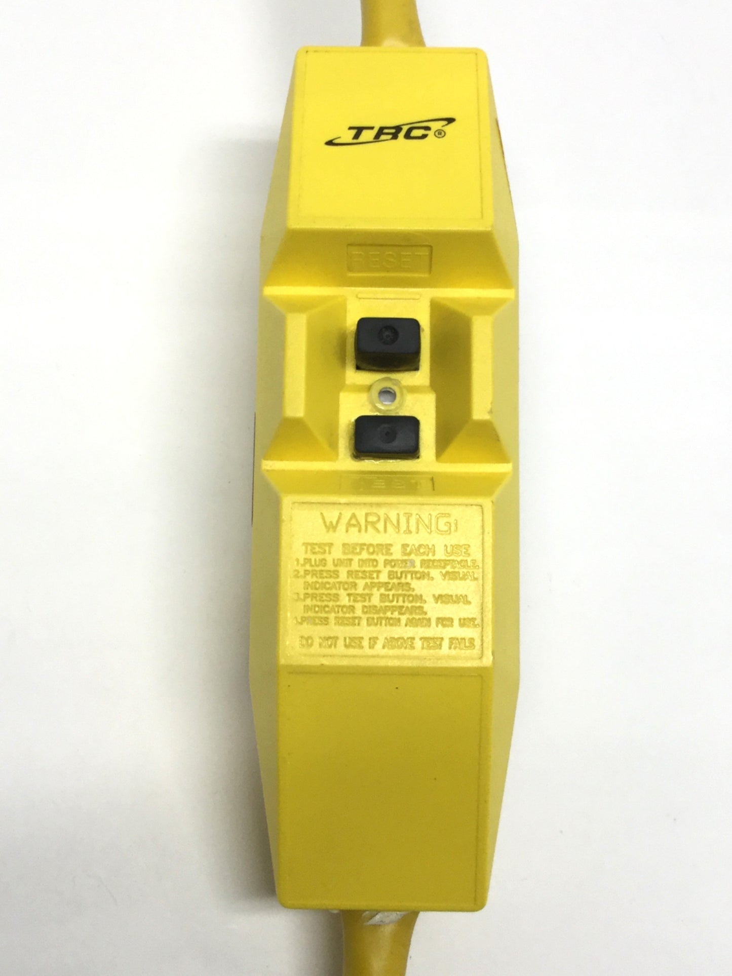 Used TRC 25080L-2-002L Portable Inline Cord GFCI 120V 50/60Hz 20A Twist-Lock 3-Pole