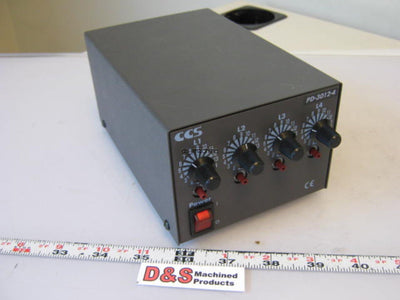 Used CCS PD-3012-4(CE) 4-Channel LED Light Digital Control 120/240VAC 12VDC 27W