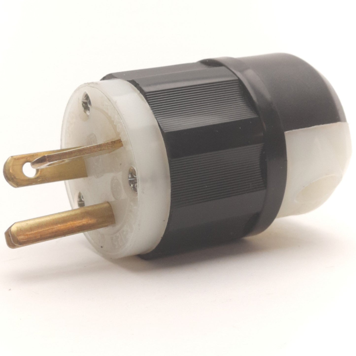 Used Leviton 5366-C Male AC Plug, 2-Pole, 3-Wire Grounding, 20A, 125VAC, NEMA 5-20P