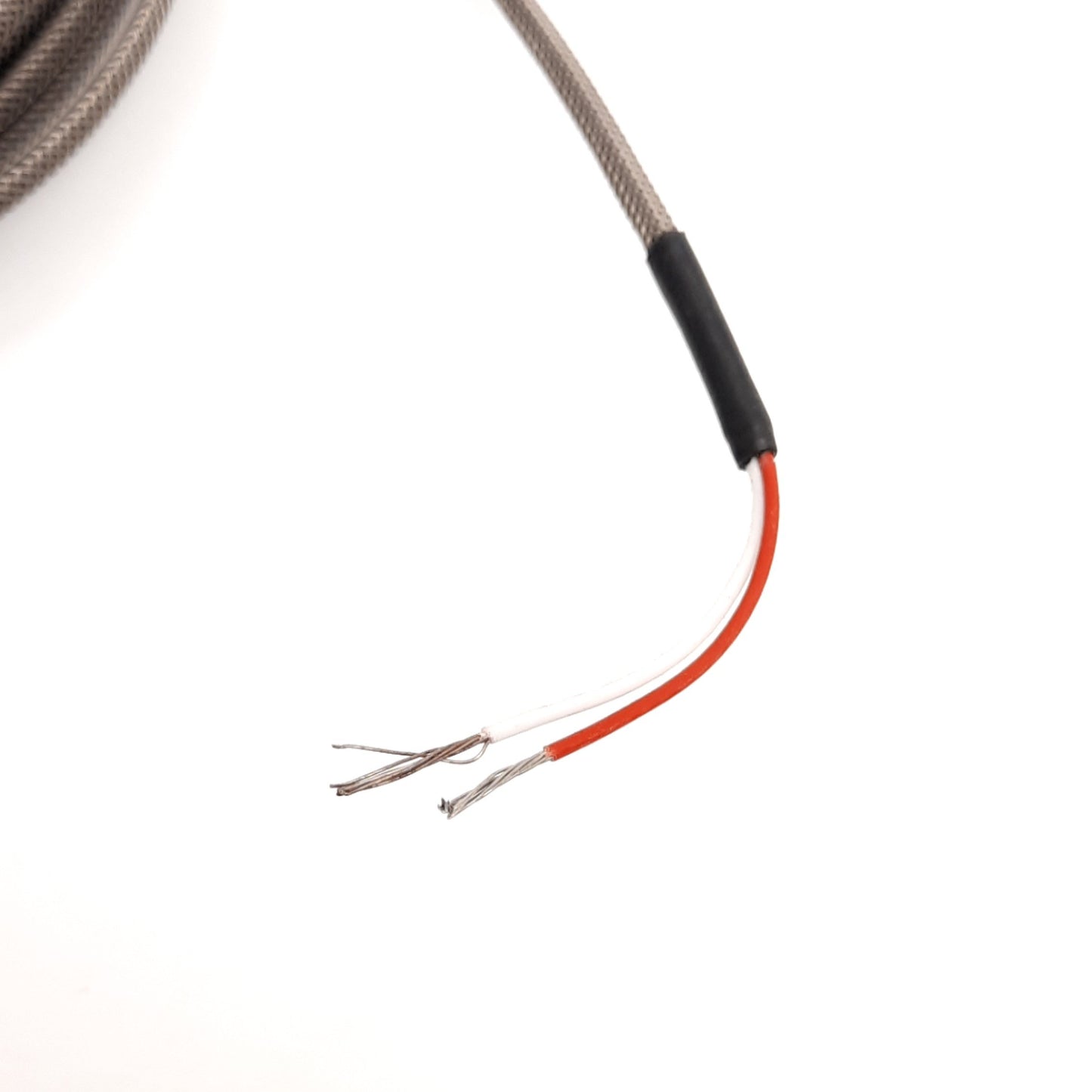 Used Watlow AFJM0TC020GJ120 Thermocouple, Type J, 1/4" X 2" Sheath, *Cut Coating*