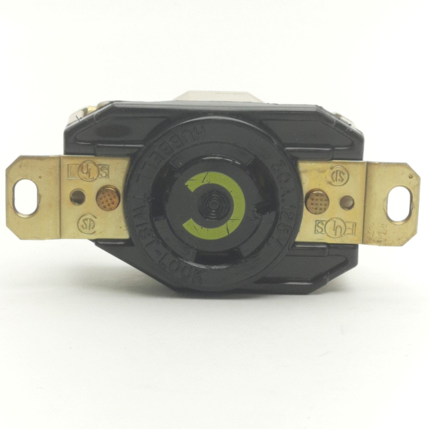 Used Hubbell HBL2610 Twist-Lock Receptacle, 2-Pole, 3-Wire, 30A, 125VAC, NEMA L5-30R