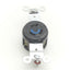 Used Hubbell HBL4560 Twist-Lock Receptacle, 2-Pole, 3-Wire, 15A, 250VAC, NEMA L6-15R