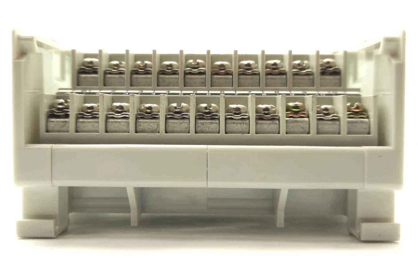 Used Panasonic AYT1120 Breakout Board, IDC 20-Pin Male to Screw Terminals, DIN Rail