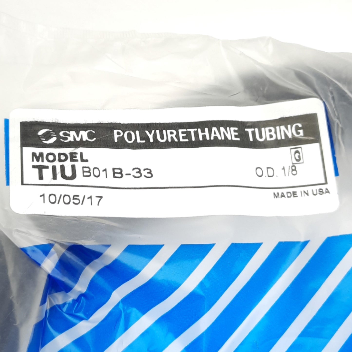 New Lot of 2 SMC TIUB01B-33 Polyurethane Tubing 1/8" Outer Diameter, 100Ft Length
