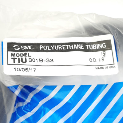New Lot of 2 SMC TIUB01B-33 Polyurethane Tubing 1/8" Outer Diameter, 100Ft Length