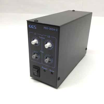 Used CCS PD2-3024-2 LED Light Control Power Supply 2-Channel 100-240VAC In, 24VDC Out