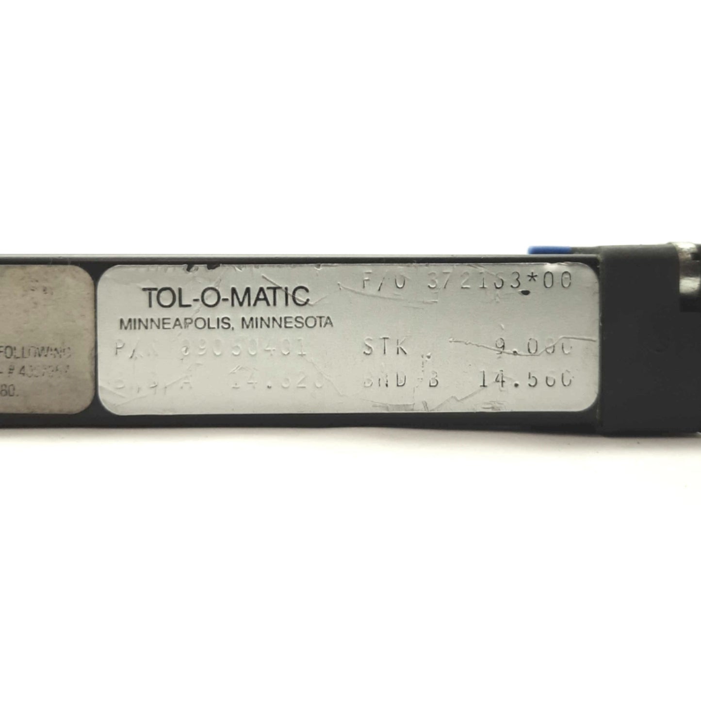 Used Tolomatic BC205NPSK9 Pneumatic Band Cylinder 9" Stroke .5" Bore 100PSI 10-32