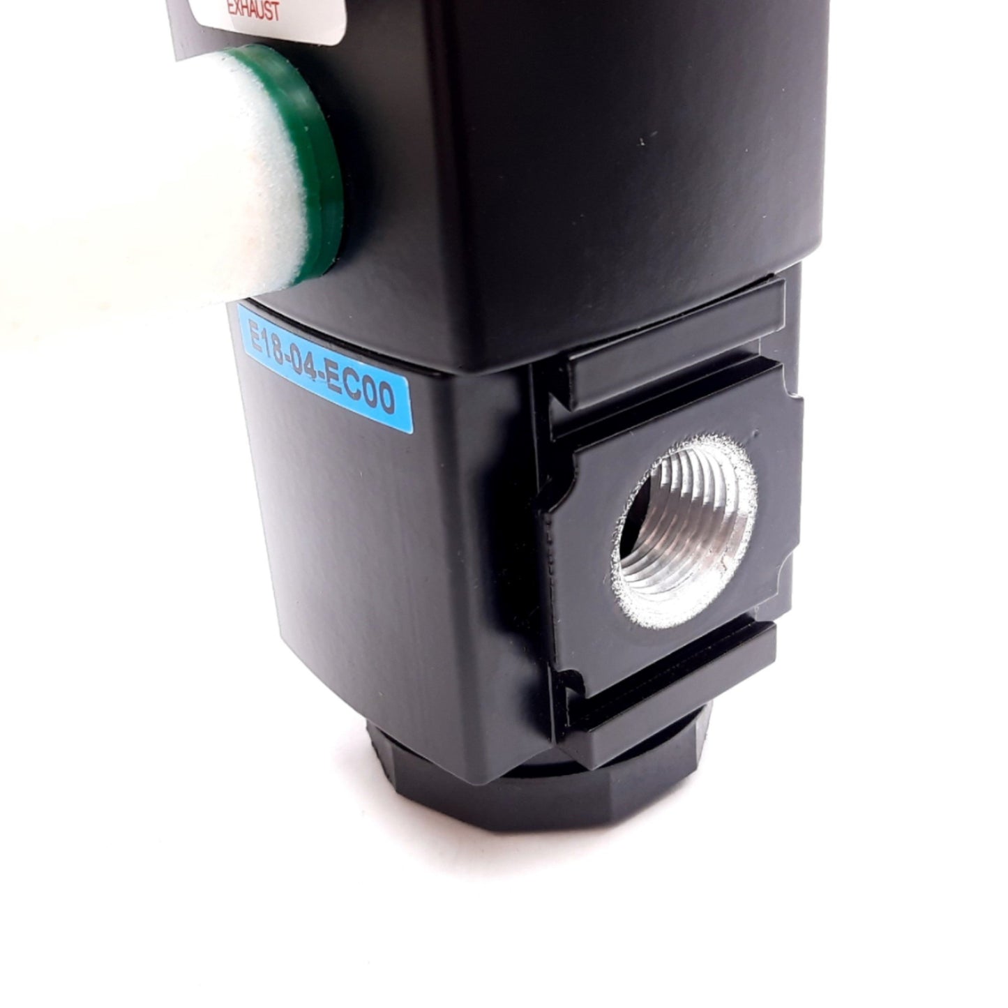 Used Wilkerson E18-04-EC00 Slow-Start Quick Dump Valve, 24VDC, 150psi Max, 1/2" NPT