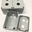 Used Lot of 3 Hoffman Q2PBPCDM Pushbutton Box Enclosures Polycarbonate *Holes Added*