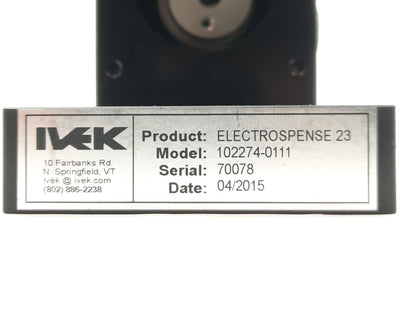 New – Open box IVEK 102274-0111 ELECTROSPENSE 23 Fluid Dispensing Pump Head 130mL/min 0-109µL