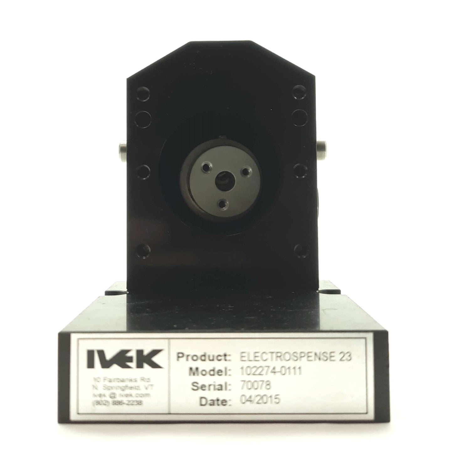 New – Open box IVEK 102274-0111 ELECTROSPENSE 23 Fluid Dispensing Pump Head 130mL/min 0-109µL