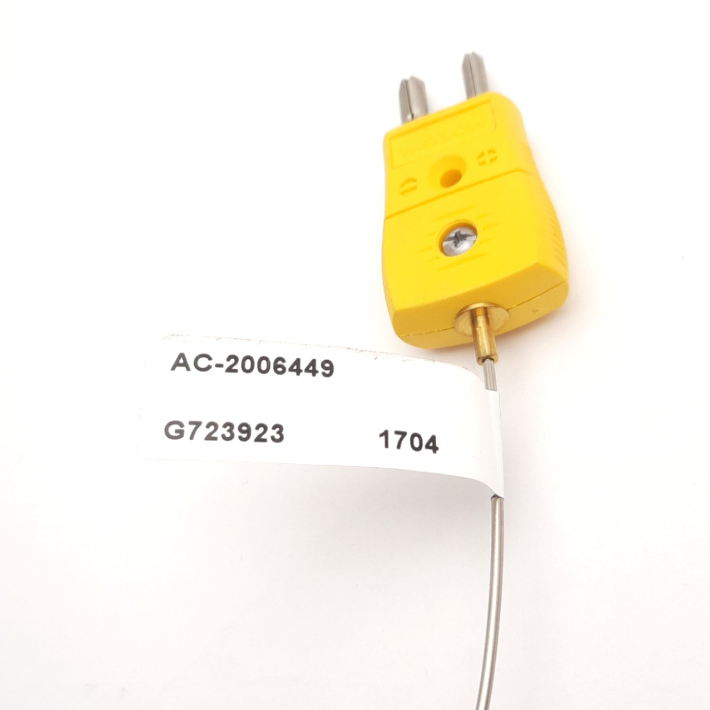 Used Watlow AC-2006449 Thermocouple Type K, 0.063" x 15" Sheath, 1/8" NPT, Ungrounded