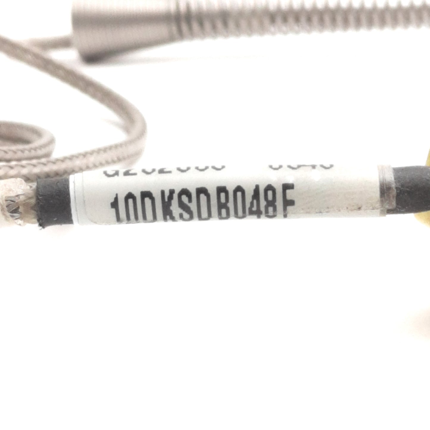 Used Watlow 10DKSDB048F Type K Thermocouple, 6" Spring, 7/16" Cap, 0.31" Drill Point