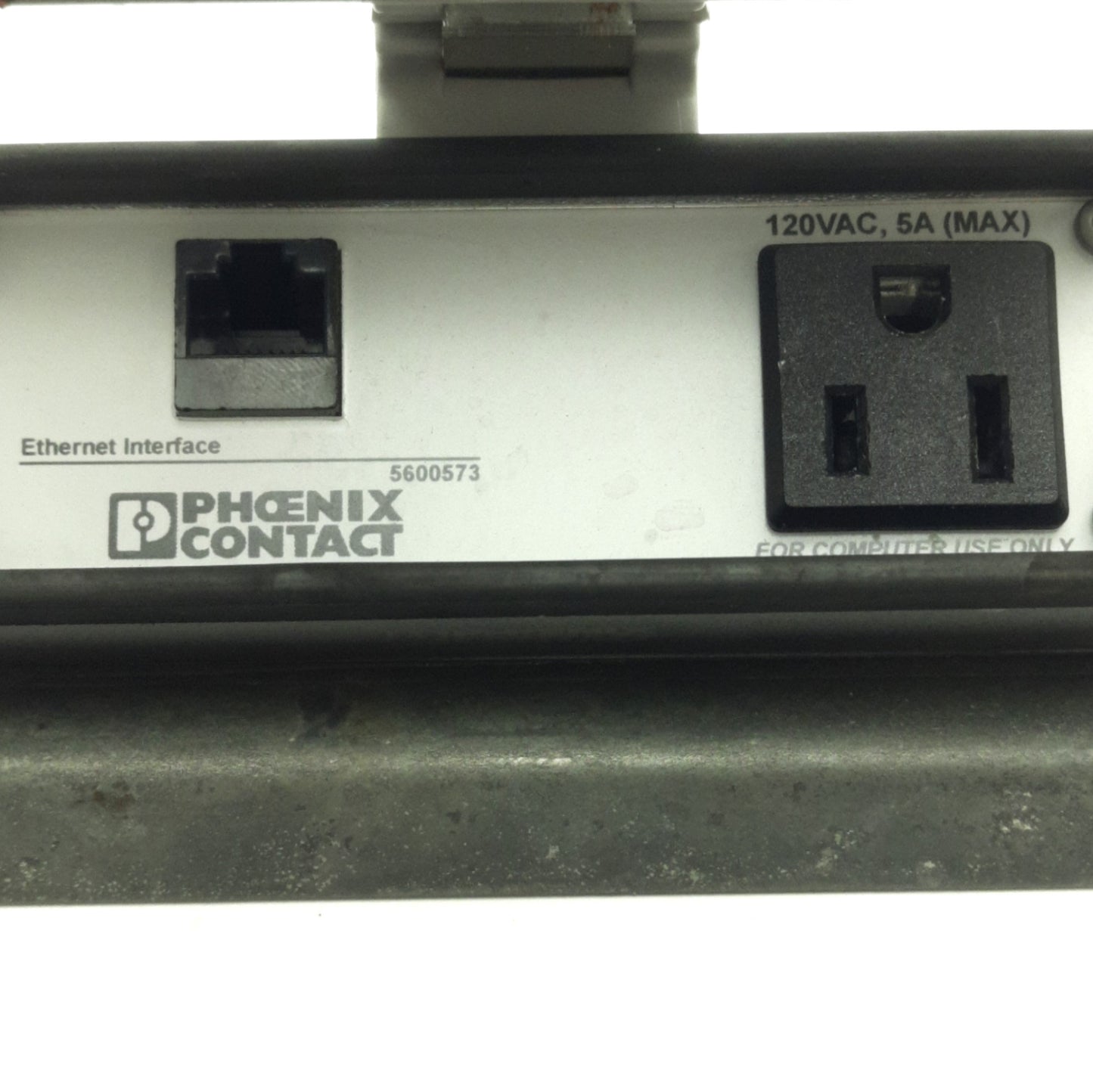 Used Phoenix Contact HC-P-RJ45-CAT5-(F/F)-120VAC Enclosure Passthrough Receptacle