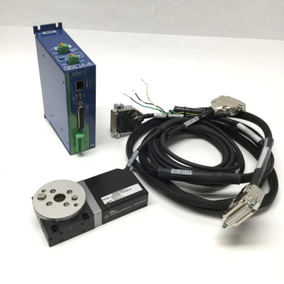 Used Aerotech MPS50GR Miniature Rotary Positioner Stage Ø20mm Aperture w/Controller