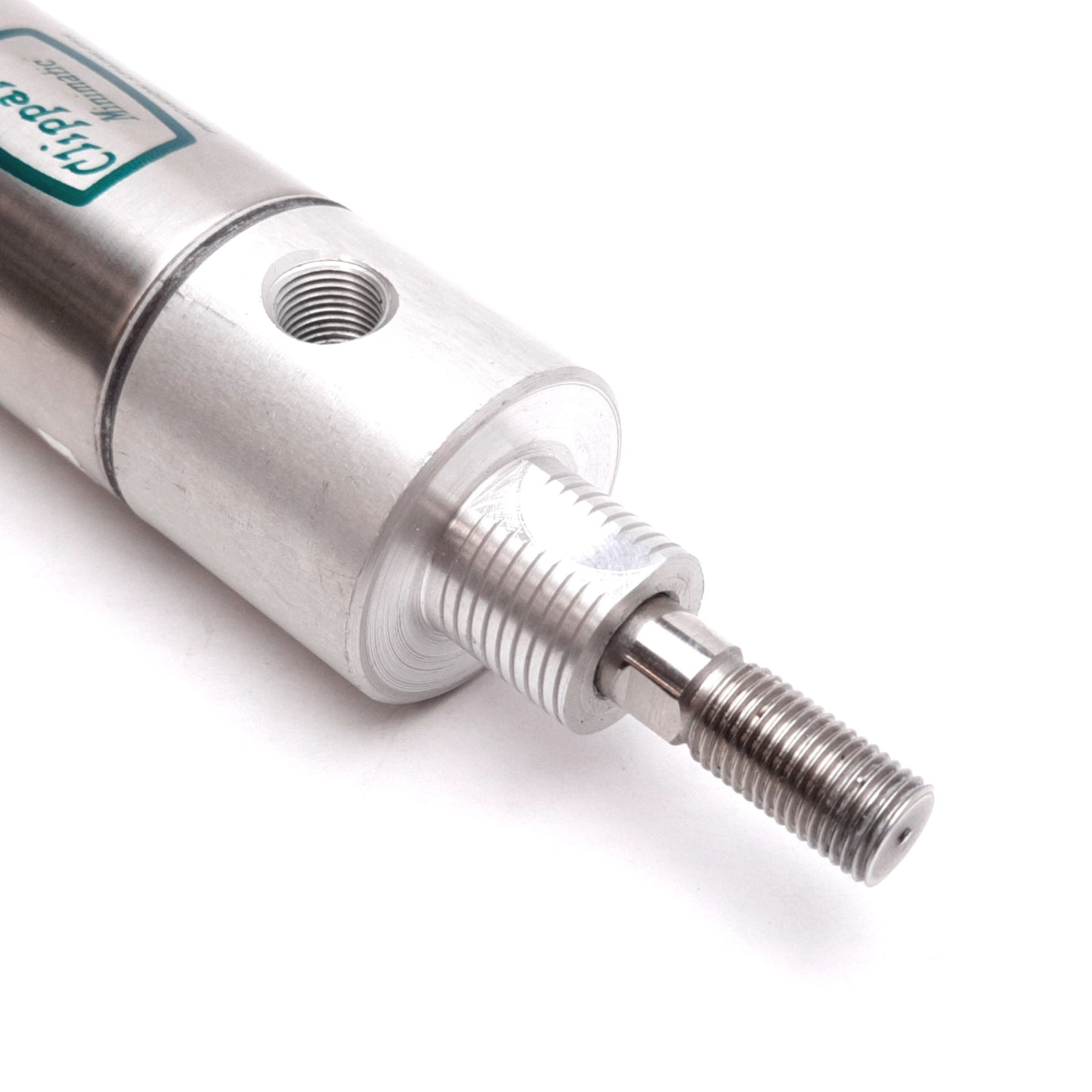 Used Clippard SDR-20-1/2-W Pneumatic Cylinder, Bore: 1.25", Stroke: 0.5", 1/8" NPT