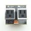 Used Weidmuller 9915490000 Module Outlet AC Duplex, 15A, 125VAC, NEMA 5-15R
