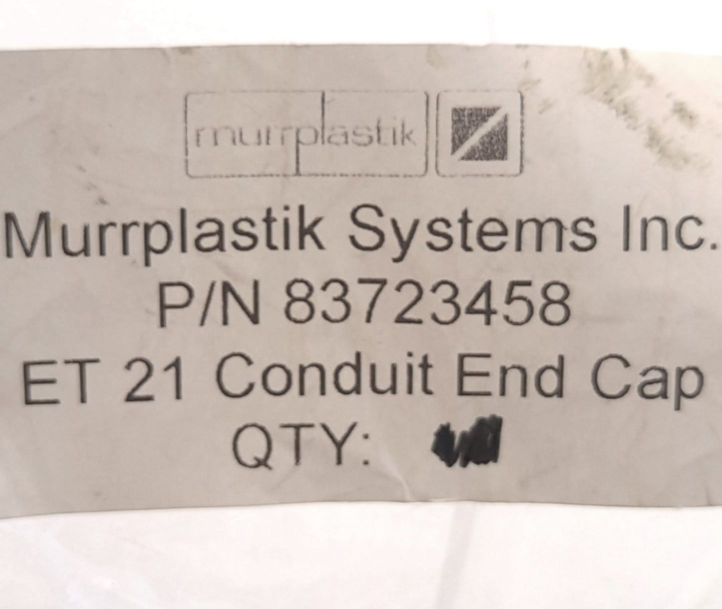New – Open box Lot of 6 Murrplastik 83723458 Conduit End Grommet, For M25/P21 Conduit