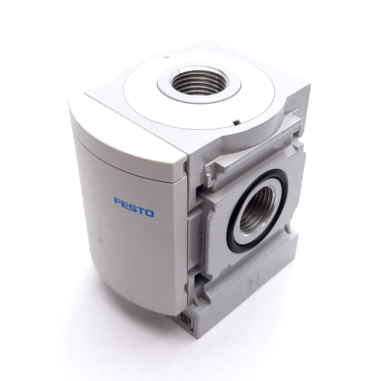 Used Festo MS6-FRM-1/2 Branching Module, G1/2" Female Thread & Cover Plate, 2MPa Max