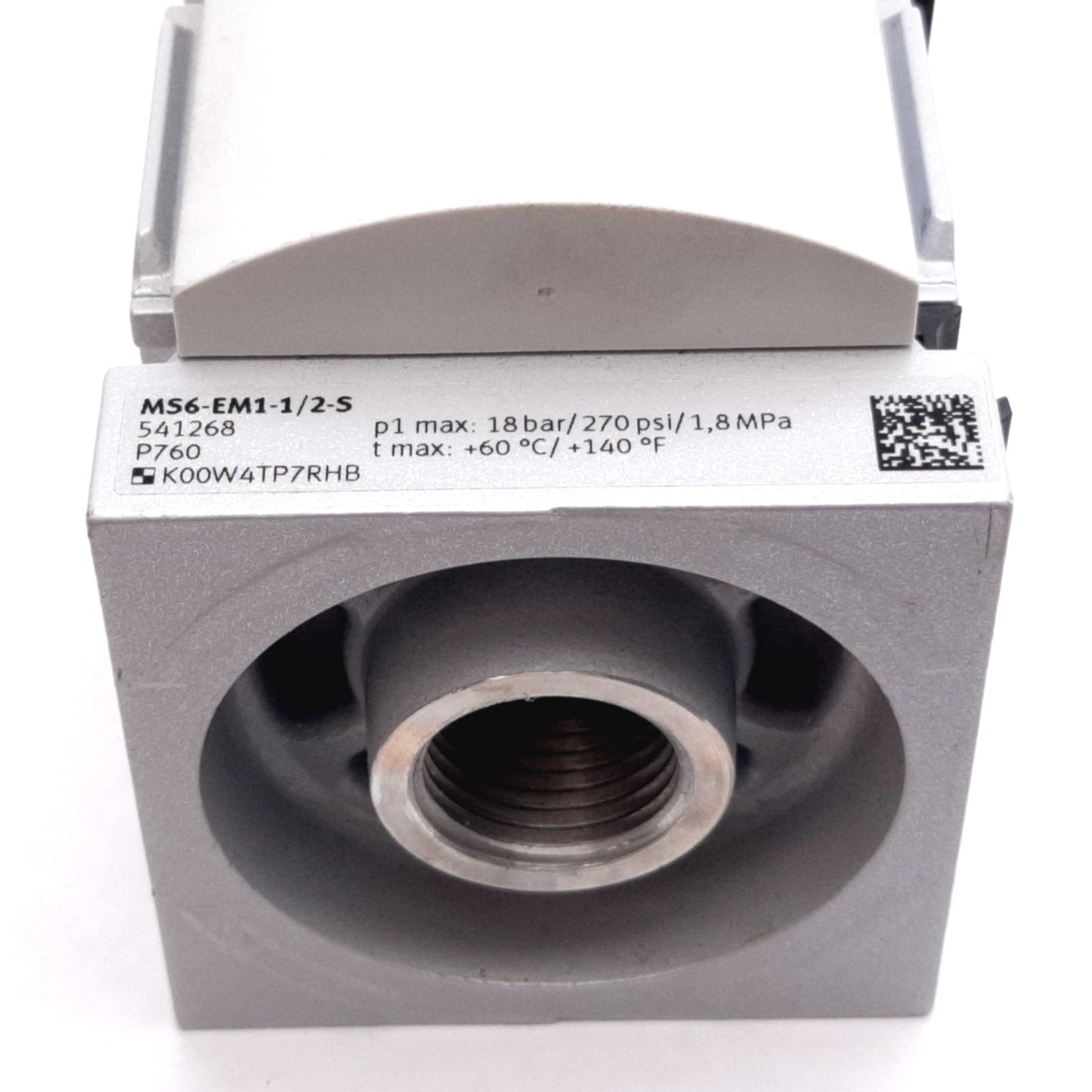 Used Festo MS6-EM1-1/2-S Shut Off Valve, Pressure: 270psi Max, Ports: G1/2