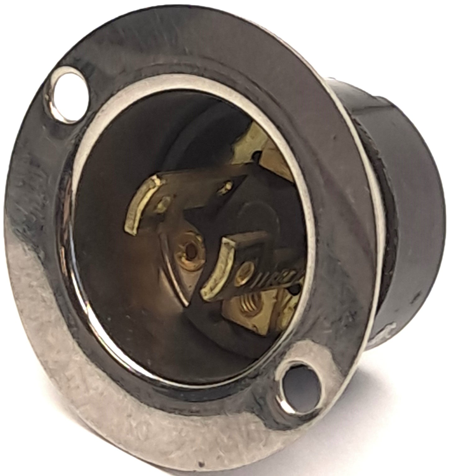 Used Lot of 2 Hubbell HBL7467 Flanged Inlet Twist Lock, 2-Wire Non-Grounding, 2-Pole