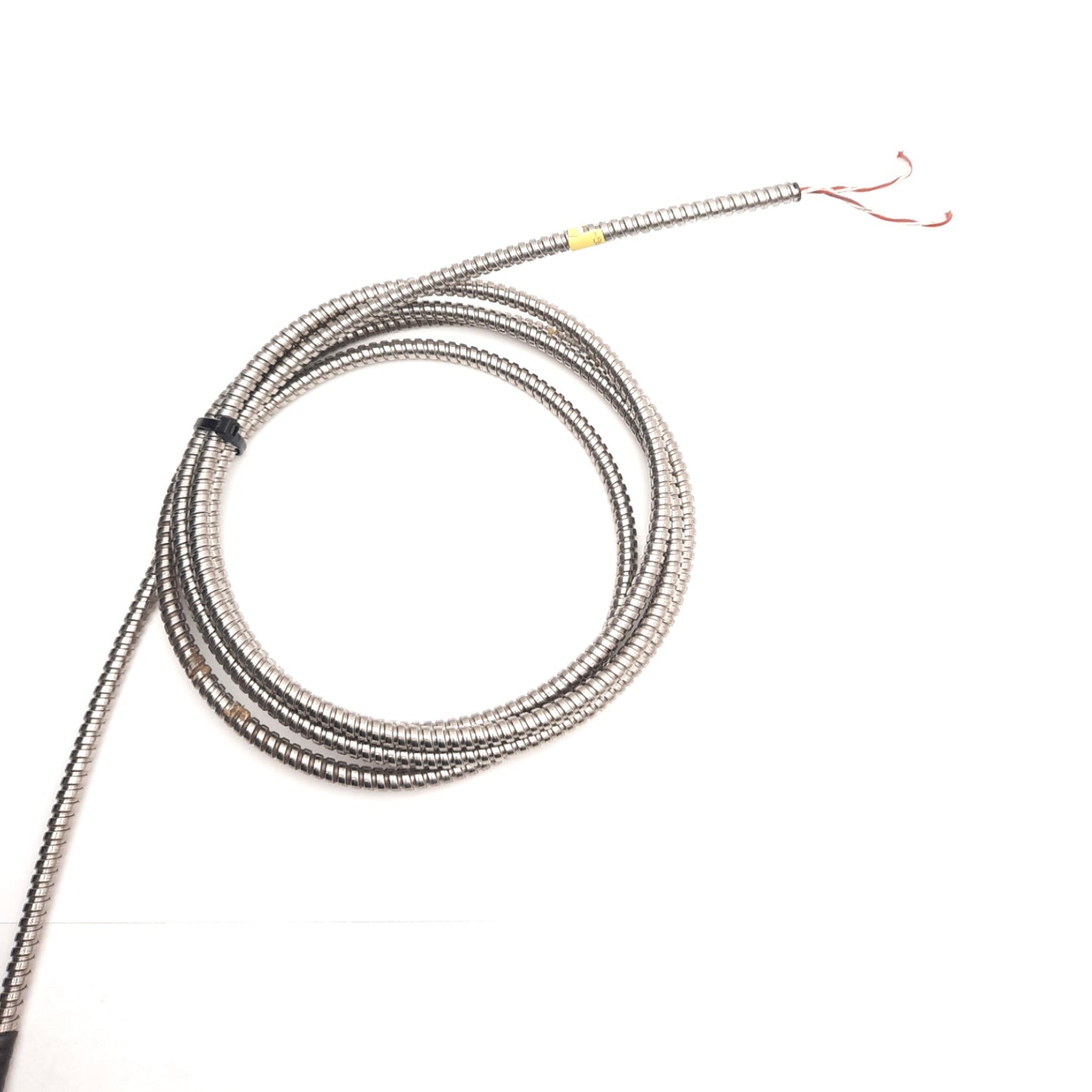 Used Thermocouple Type K, 90 Degree, 0.188" x 16.25" Sheath, Dual Exposed, 7.5Ft Lead