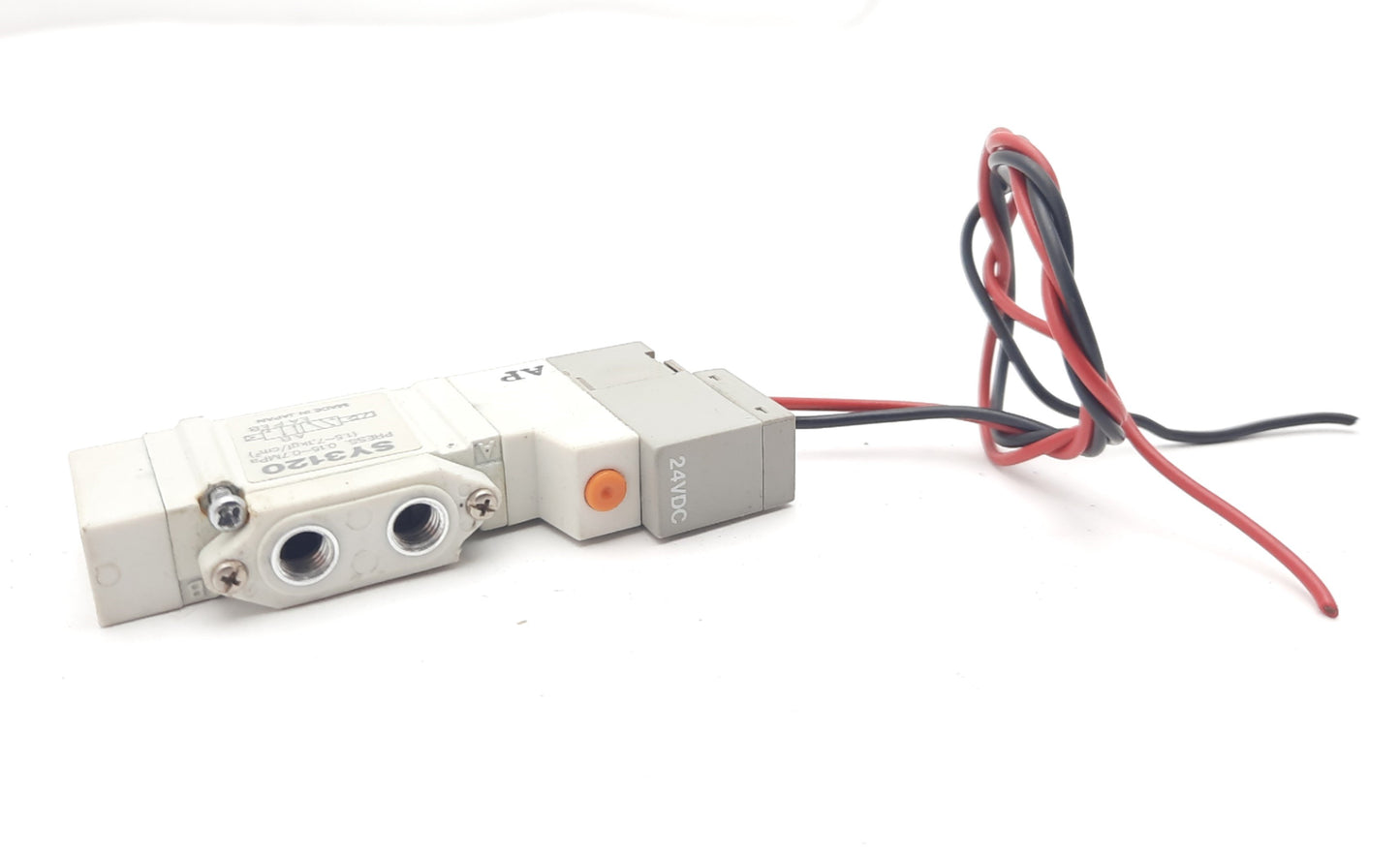 Used Lot of 2 SMC SY3120 Solenoid Valve, 2-Position 5-Port, 24VDC M5x0.8 0.15-0.7MPa