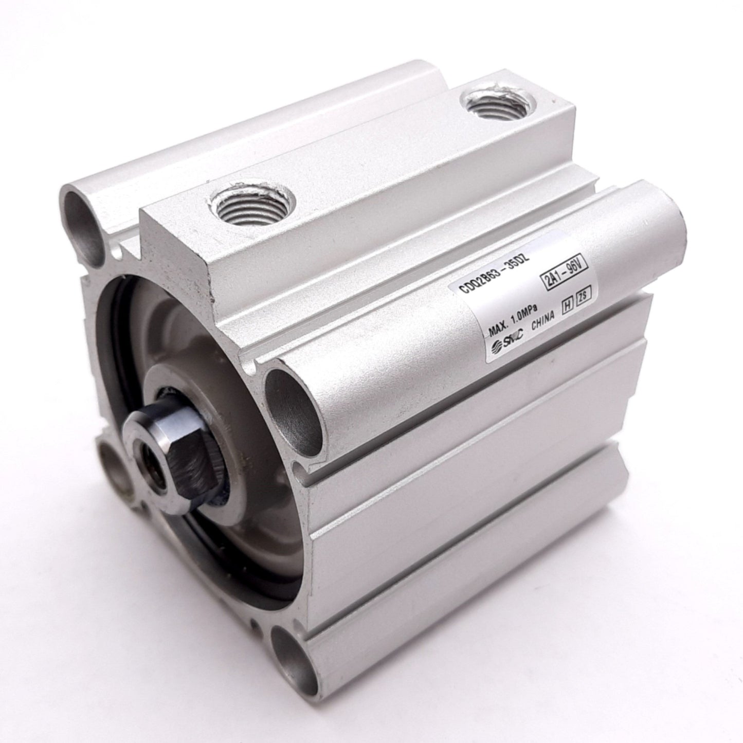 Used SMC CDQ2B63-35DZ Compact Cylinder, Bore: 63mm, Stroke: 35mm, 1.0MPa, Rc1/4
