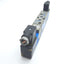 Used Festo MVH-5/3G-1/8-B Solenoid Valve, 1/8"NPT, 40-145PSI, 3-10 Bar, Coil: 24VDC