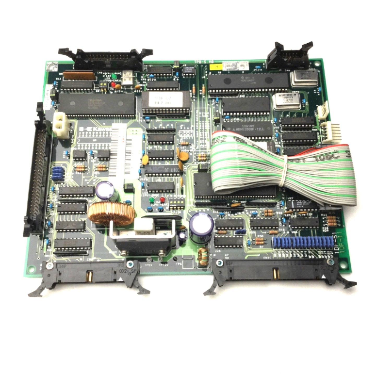 Used Kawasaki Robotics 50999-1545R21 Control Board, TPB-S.V0, 1DF-51, 1DF-11